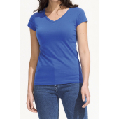 Women´s V-Neck-T-Shirt Moon